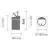 Kosz naścienny TOUCH BIN  3L Black / Matt Steel 