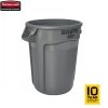 Kontener BRUTE® 121,1L 2632-00 Grey okrągły z kanałami