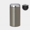 Kosz TWIN TOUCH BIN 2 x 20L Platinum / Brilliant Steel