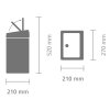 Kosz TOUCH BIN 10L prostokątny Matt Steel FPP