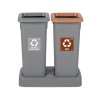 Kosz do segregacji FIT BIN 20L szary / plastik metal