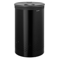 Kosz na bieliznę 60L Matt Black / Dark Grey Plastic Lid