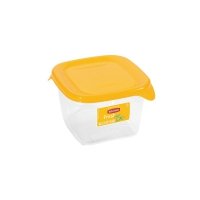 Pojemnik na żywność FRESH&GO kwadratowy 0,45L żółty