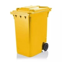 Pojemnik na odpady  360L z pokrywą żółty 