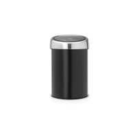 Kosz naścienny TOUCH BIN  3L Black / Matt Steel 