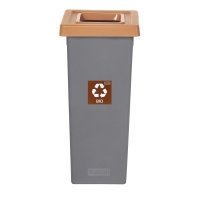Kosz do segregacji FIT BIN 53L szary / bio