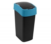 Kosz na śmieci Flip Bin 45L czarny/niebieski