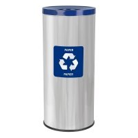 Kosz do segregacji odpadów EKO PRESTIGE 45L papier ( Stal połysk )