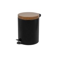 Kosz na śmieci 5L FREEDOM FRESH SOFT Sherwood czarny ( z wolno opadającą pokrywą )
