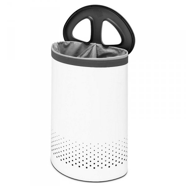 Kosz na bieliznę 55L SELECTOR White / Dark Grey Plastic Lid