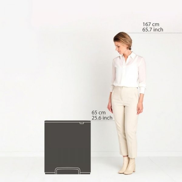 Kosz pedałowy BO 2x30L Soft Grey