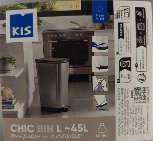 Kosz na śmieci CHIC-BIN 45L czarny