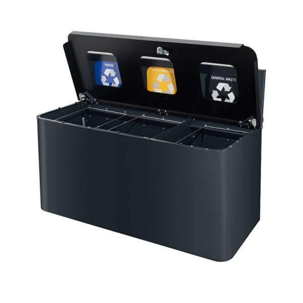 Stacja naścięnna do segregacji EKO WALL STATION trzykomorowa ( 3x35l )