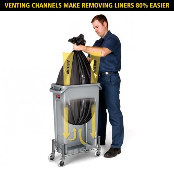 Kosz Slim Jim® With Venting 87L Beige