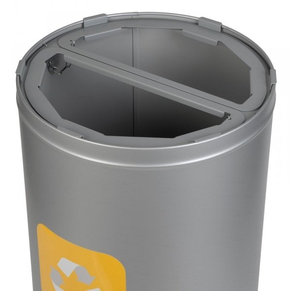 Kosz do segregacji odpadów STREAM BIN DUO 2x35L szary