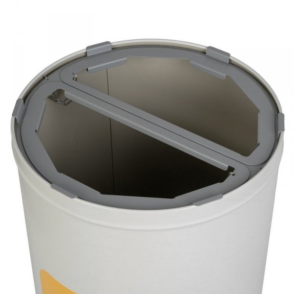 Kosz do segregacji odpadów STREAM BIN DUO 2x35L biały
