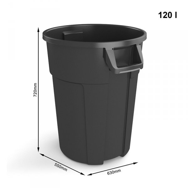 Pojemnik TYTAN 120L czarny