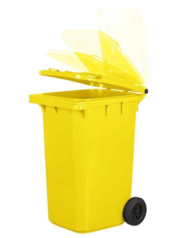 Pojemnik na odpady 240L żółty