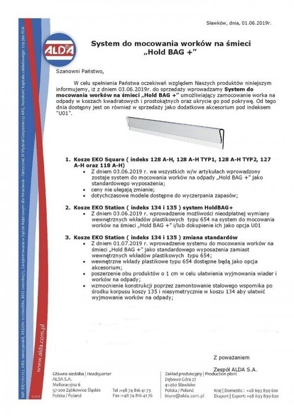 134E_A - Stacja do segregacji EKO STATION 3 strumienie white&amp;black ( 3x60l ) 