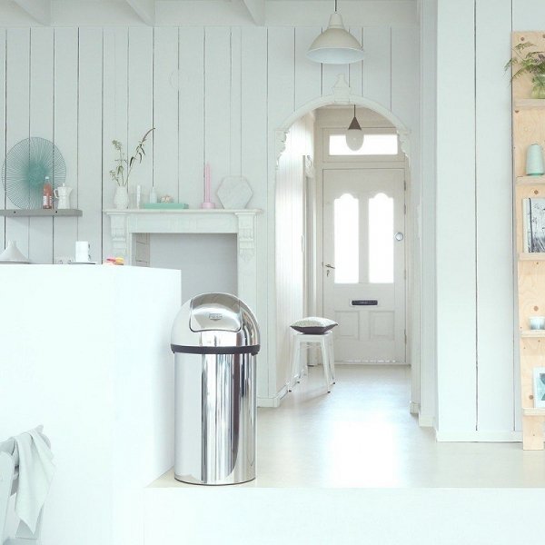 Kosz PUSH BIN 60L Brilliant Steel