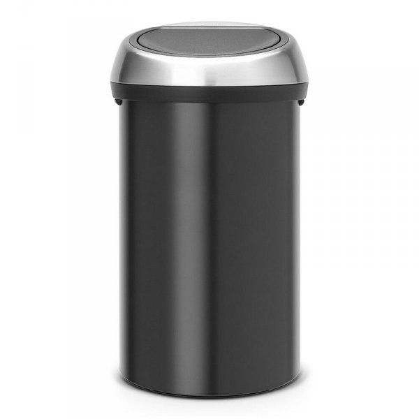 Kosz TOUCH BIN 60L Matt Black / Matt Steel FPP