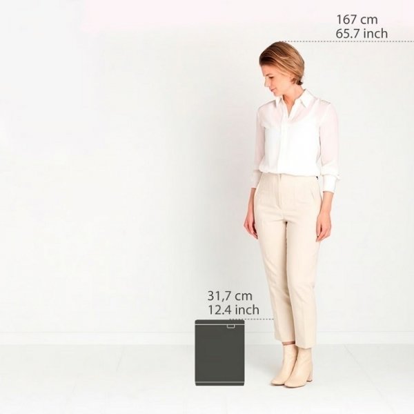 Kosz naścienny BO 7L Mineral Infinite Grey