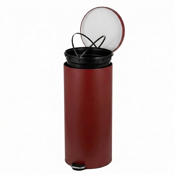 Kosz na śmieci 30L FREEDOM FRESH SOFT czerwony burgundzki / Brownred ( z wolno opadającą pokrywą )