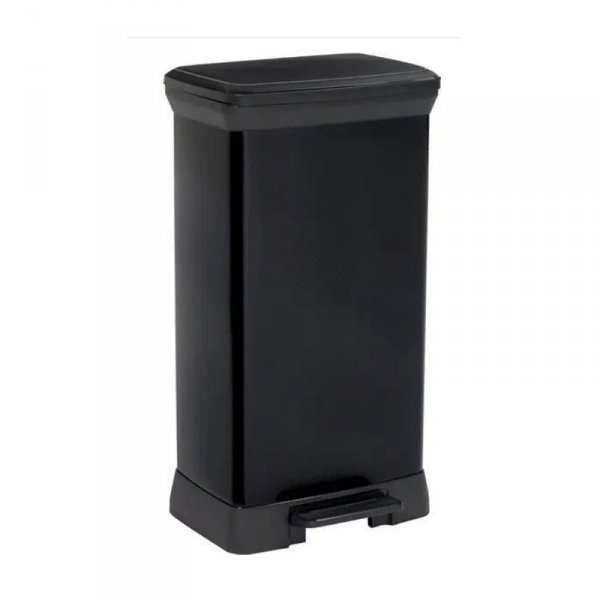 Kosz na śmieci Curver Deco Bin 50 litrów czarny