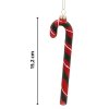 Eleganckie Ozdoby Świąteczne Czerwono-Zielona Laseczka Cukrowa z Szkła od Kamai Christmas Decoration®