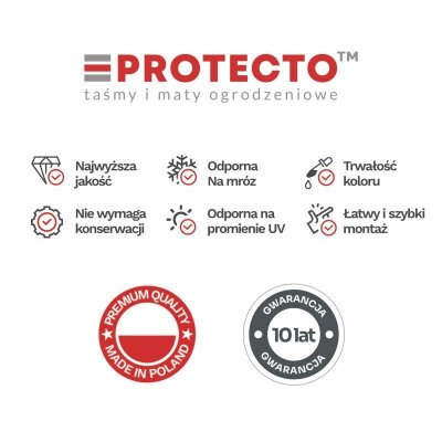 Taśma ogrodzeniowa 52mb Thermoplast® CLASSIC LINE 9,5cm GRAFIT