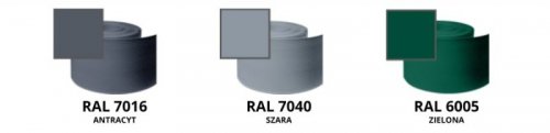 Taśma ogrodzeniowa ROLKA 26mb BASIC 19cm PROTECTO™ SZARA