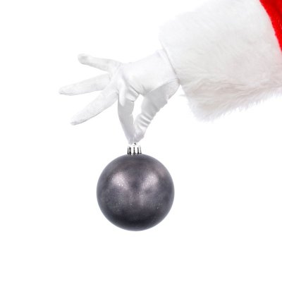 Ekskluzywna Bombka Choinkowa od Kamai Christmas Decoration® - Kolor Antracyt, Komplet 4 Sztuk