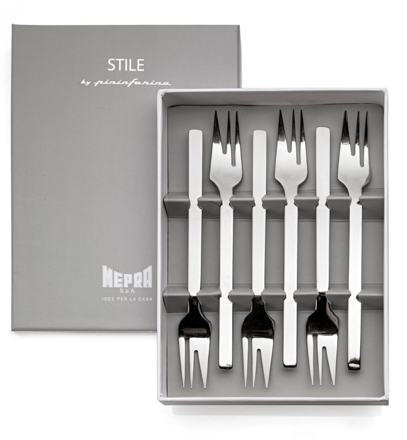 MEPRA-Zestaw widelczyków do ciast 6el.Gift Oro Ner