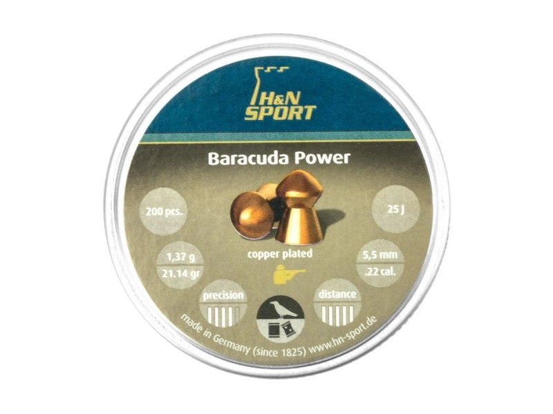 Śrut Diabolo H&amp;N Baracuda Power 5.5 mm 200 szt.