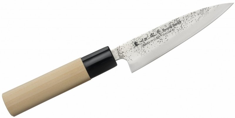 Nóż uniwersalny Satake Nashiji 12cm, stal 420J2, drewniana rączka