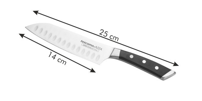 Nóż japoński AZZA SANTOKU 14 cm Tescoma
