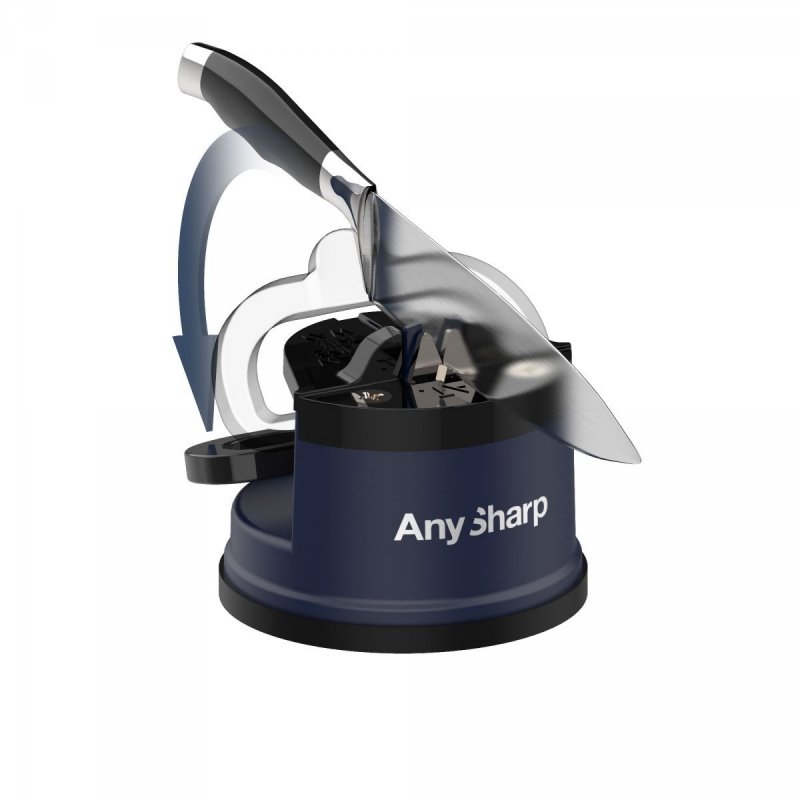 Ostrzałka AnySharp Classic Navy węglik wolframu PowerGrip