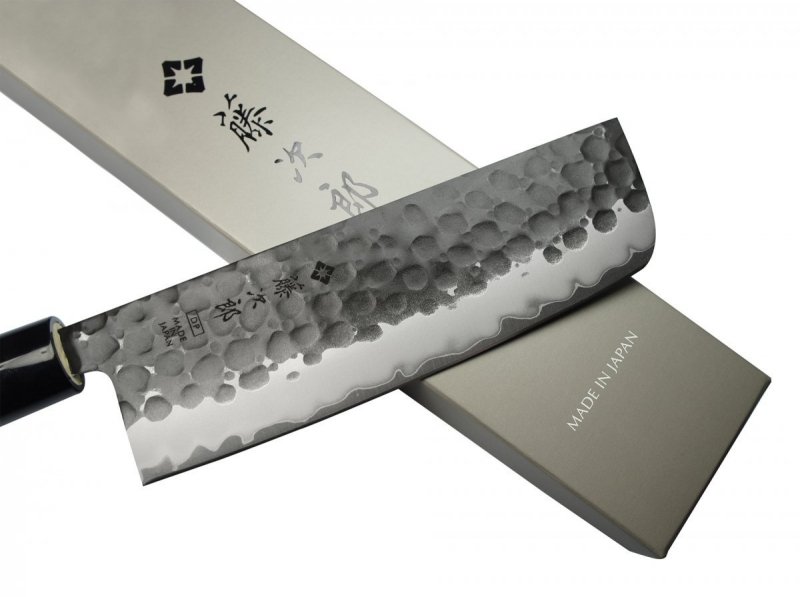 Tojiro Zen Hammered nóż Nakiri 16,5cm
