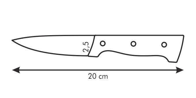 Nóż uniwersalny HOME PROFI 9 cm Tescoma