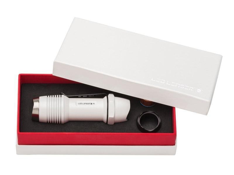 Latarka Led Lenser F1 biała