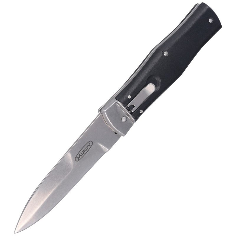 Nóż sprężynowy Mikov Predator Stonewash N690 (241-bh-1/stn/klip)