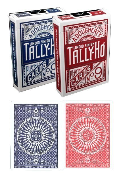 Karty Tally Ho Circle Back, Poker Niebieskie