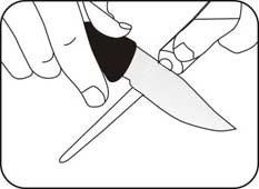 Diamentowa Ostrzałka Taidea TY0905 - Ergonomiczna, do noży kuchennych, nożyczek i haczyków - Dł. 67 mm - Taidea