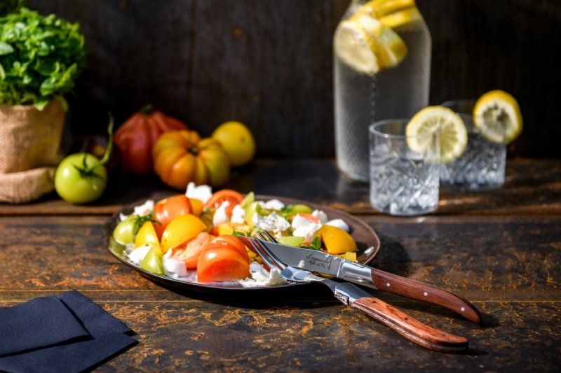 Noże Laguiole do steków Luxury Line drewno pakka  6 szt. Eleganckie pudełko na prezent