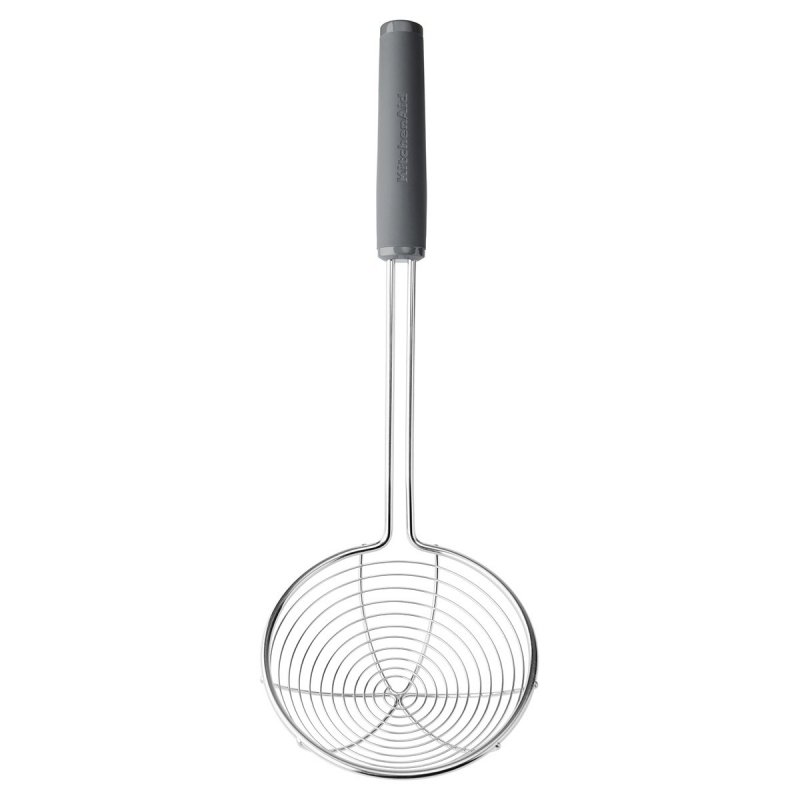 Cedzak KitchenAid Coreline szary, druciany, długi uchwyt, zmywarka