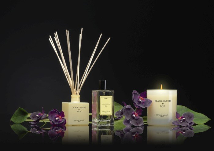 CM - Świeca Premium 230 gr. Black Orchid and Lily