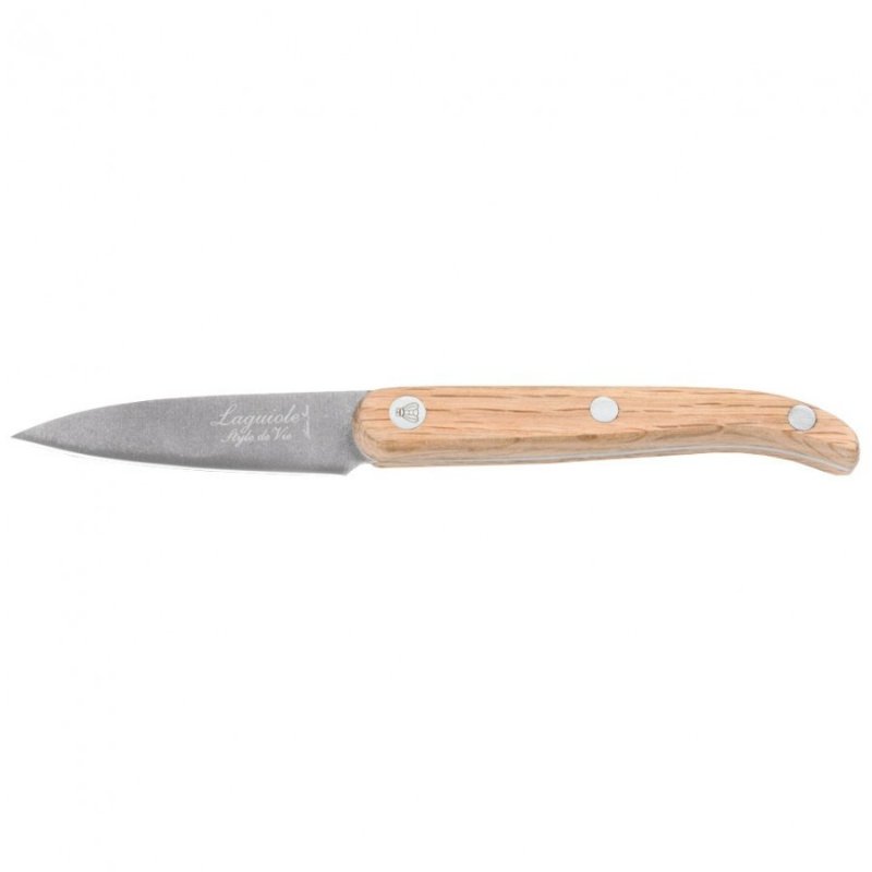 Komplet noży Laguiole Oak wood Stonewash z blokiem magnetycznym
