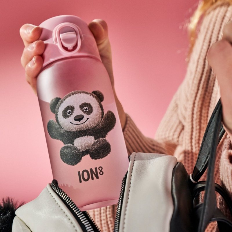 Butelka Ion8 BPA free Panda, 350ml, tritan, dziecięca
