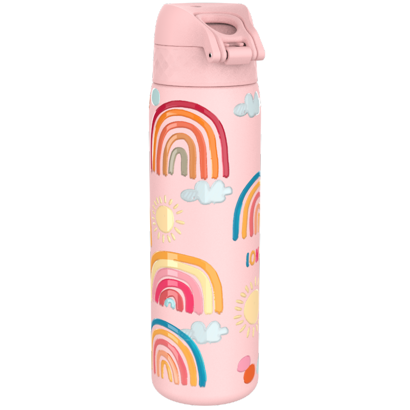 Butelka stalowa Ion8 Rainbows 600ml, lekka, szczelna, z ustnikiem