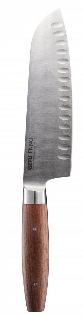 GEFU ENNO Nóż Santoku Z Rowkami 18 Cm Enno